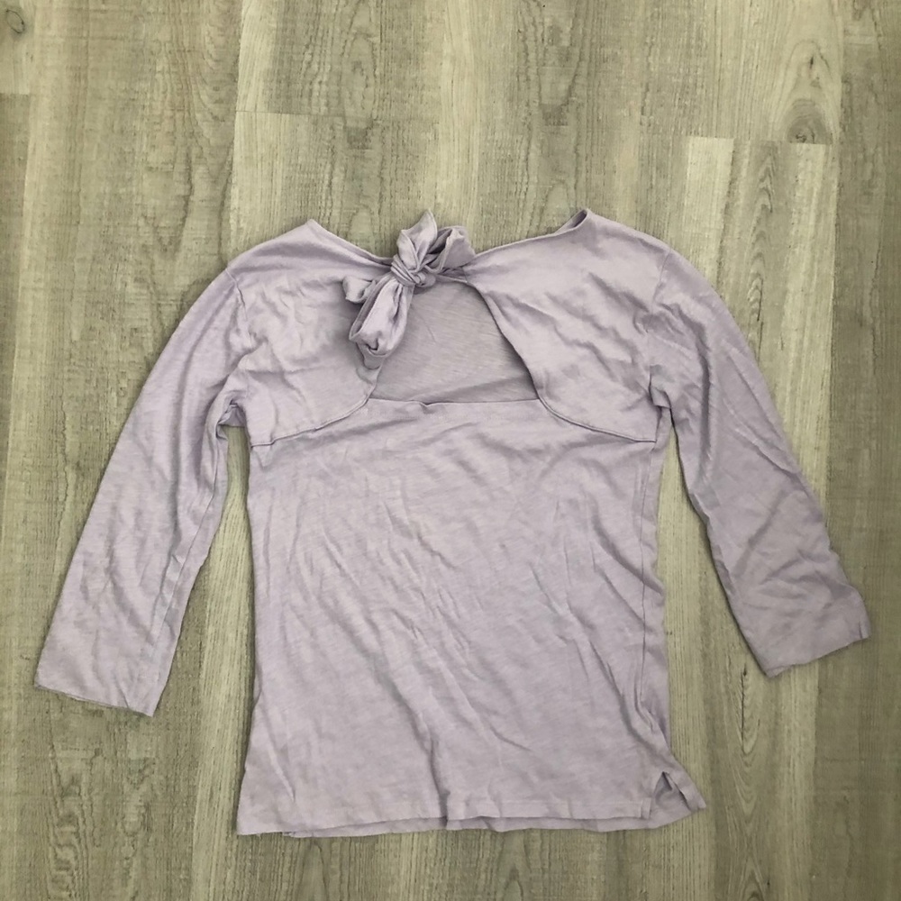 Tie back J crew shirt